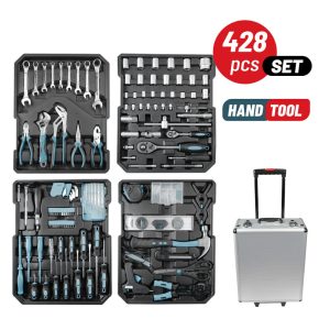 Σετ 428τεμ Εργαλείων Σε Τρόλεϊ Αλουμινίου BORMANN BHT5050